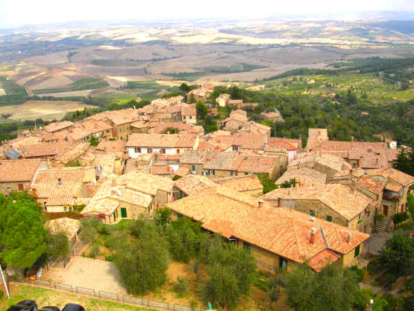 Panorama di Montalcino dalla Fortezza